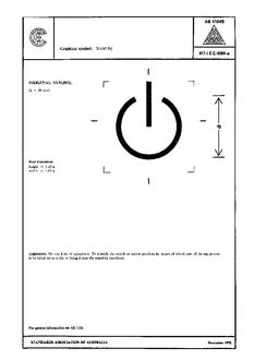 AS 1104S (5009): 01/01/1978 Informative symbols for use on electrical and electronic equipment – Stand-by