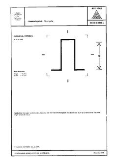 AS 1104S (5130): 01/01/1978 Informative symbols for use on electrical and electronic equipment – Short pulse