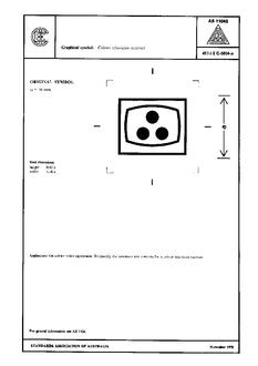 AS 1104S (5054): 01/01/1978 Informative symbols for use on electrical and electronic equipment – Colour television receiver AS 1104S (5054): 01/01/1978 Informative symbols for use on electrical and electronic equipment – Colour television receiver