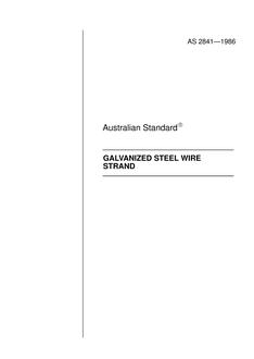 AS 2841: 01/01/1986 Galvanized steel wire strand