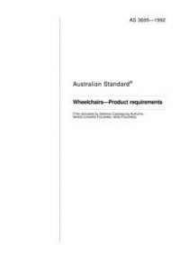 AS 3695: 01/01/1992 Wheelchairs – Product requirements