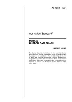 AS 1283: 11/01/1974 Dental rubber dam punch
