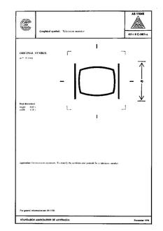 AS 1104S (5051): 01/01/1978 Informative symbols for use on electrical and electronic equipment – Television monitor