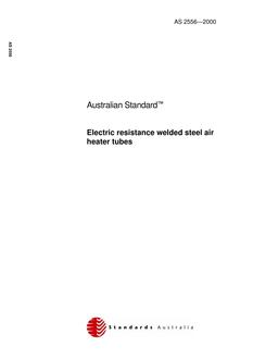 AS 2556: 08/10/2000 Electric resistance welded steel air heater tubes