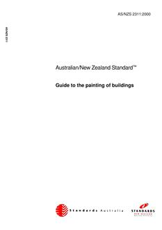 AS/NZS 2311: 06/12/2000 Guide to the painting of buildings