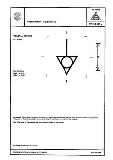 AS 1104S (5021): 01/01/1978 Informative symbols for use on electrical and electronic equipment – Equipotentiality