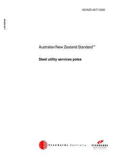 AS/NZS 4677: 06/05/2000 Steel utility services poles