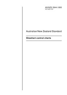AS/NZS 3944: 05/17/1993 Shewhart control charts
