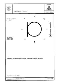 AS 1104S (5082): 01/01/1978 Informative symbols for use on electrical and electronic equipment – Microphone