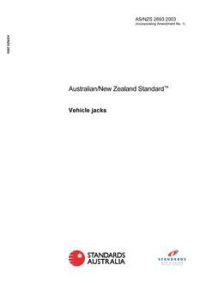 AS/NZS 2693: 03/20/2003 Vehicle jacks