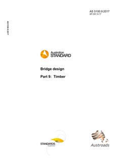 AS 5100.9: 03/31/2017 Bridge design, Part 9: Timber