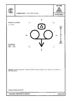 AS 1104S (5123): 01/01/1978 Informative symbols for use on electrical and electronic equipment – Colour video play-back AS 1104S (5123): 01/01/1978 Informative symbols for use on electrical and electronic equipment – Colour video play-back