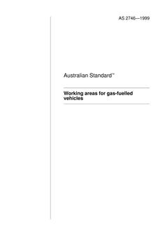 AS 2746: 01/01/1999 Working areas for gas-fuelled vehicles