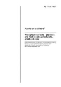 AS 1449: 01/01/1994 Wrought alloy steels – Stainless and heat-resisting steel plate, sheet and strip