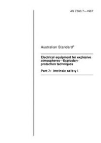 AS 2380.7: 12/31/1986 Electrical equipment for explosive atmospheres – Explosion-protection techniques – Intrinsic safety i