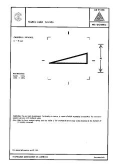 AS 1104S (5004): 01/01/1978 Informative symbols for use on electrical and electronic equipment – Variability AS 1104S (5004): 01/01/1978 Informative symbols for use on electrical and electronic equipment – Variability