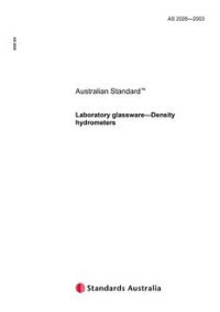 AS 2026: 01/01/2003 Laboratory glassware – Density hydrometers