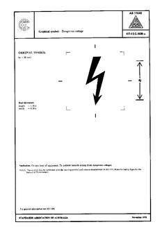 AS 1104S (5036): 01/01/1978 Informative symbols for use on electrical and electronic equipment – Dangerous voltage
