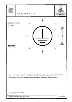 AS 1104S (5019): 01/01/1978 Informative symbols for use on electrical and electronic equipment – Protective earth