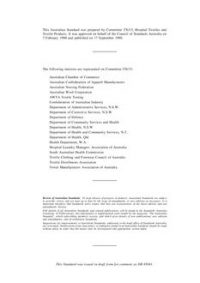 AS 2390.2: 09/16/1990 Textiles for hospitals and institutions – Blankets – Cotton woven cellular blankets
