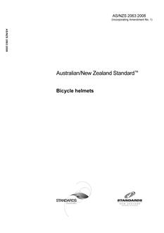 AS/NZS 2063: 11/27/2008 Bicycle helmets