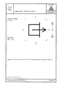AS 1104S (5153): 01/01/1978 Informative symbols for use on electrical and electronic equipment – Underwater sound projector AS 1104S (5153): 01/01/1978 Informative symbols for use on electrical and electronic equipment – Underwater sound projector