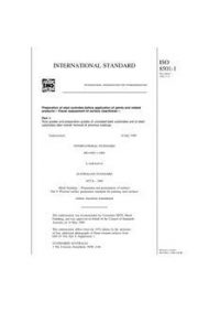 AS 1627.9: 01/01/1989 Metal finishing – Preparation and pretreatment of surfaces – Pictorial surface preparation standards for painting steel surfaces