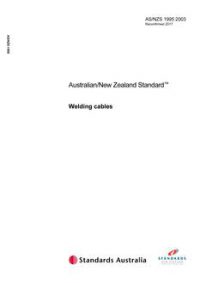AS/NZS 1995: 10/09/2003 Welding cables