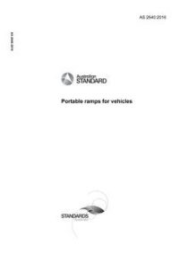 AS 2640: 05/24/2016 Portable ramps for vehicles