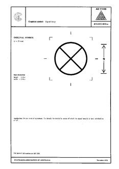 AS 1104S (5115): 01/01/1978 Informative symbols for use on electrical and electronic equipment – Signal lamp