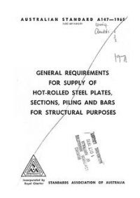AS A147: 01/01/1965 General requirements for supply of hot-rolled steel plates, sections, piling and bars for structural purposes