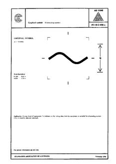 AS 1104S (5032): 01/01/1978 Informative symbols for use on electrical and electronic equipment – Alternating current
