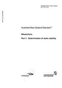 AS/NZS ISO 7176.1: 09/09/2015 Wheelchairs, Part 1: Determination of static stability