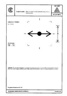 AS 1104S (5027): 01/01/1978 Informative symbols for use on electrical and electronic equipment – Effect or action in both directions away from a reference point AS 1104S (5027): 01/01/1978 Informative symbols for use on electrical and electronic equipment – Effect or action in both directions away from a reference point