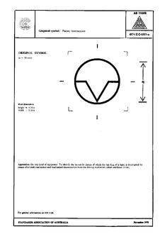 AS 1104S (5111): 01/01/1978 Informative symbols for use on electrical and electronic equipment – Pause; interruption