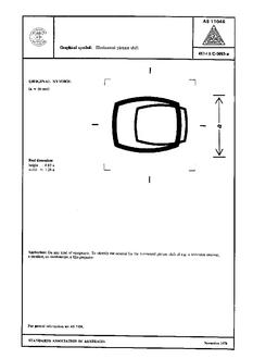 AS 1104S (5063): 01/01/1978 Informative symbols for use on electrical and electronic equipment – Horizontal picture shift