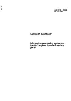AS 3748: 12/31/1989 Information processing systems – Small Computer System Interface (SCSI)
