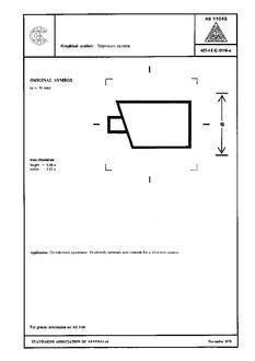 AS 1104S (5116): 01/01/1978 Informative symbols for use on electrical and electronic equipment – Television camera