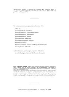 AS 3537: 01/01/1998 Specification for general purpose corrugated fibreboard boxes and blanks