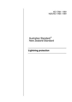 AS 1768: 12/09/1991 Lightning protection AS 1768: 12/09/1991 Lightning protection
