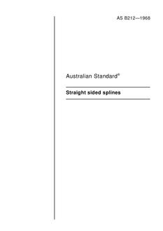 AS B212: 01/01/1968 Straight sided splines