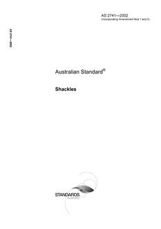 AS 2741: 05/02/2002 Shackles
