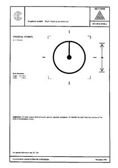 AS 1104S (5136): 01/01/1978 Informative symbols for use on electrical and electronic equipment – Ship’s head-up presentation