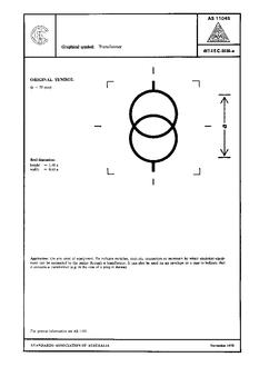 AS 1104S (5156): 01/01/1978 Informative symbols for use on electrical and electronic equipment – Transformer