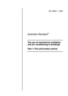 AS 1668.1: 01/01/1991 The use of mechanical ventilation and air-conditioning in buildings – Fire and smoke control