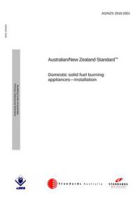 AS/NZS 2918: 11/21/2001 Domestic solid fuel burning appliances – Installation