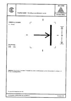 AS 1104S (5163): 01/01/1978 Informative symbols for use on electrical and electronic equipment – Recording on an information carrier