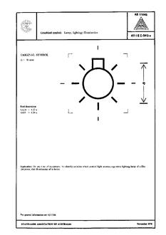AS 1104S (5012): 01/01/1978 Informative symbols for use on electrical and electronic equipment – Lamp; lighting; illumination