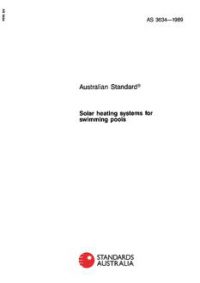 AS 3634: 08/18/1989 Solar heating systems for swimming pools