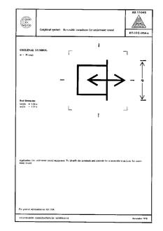 AS 1104S (5154): 01/01/1978 Informative symbols for use on electrical and electronic equipment – Reversible transducer